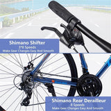 24-Speed Hybrid Bike with Disc Brakes - 700c Commuter & Fitness Bicycle for Men & Women