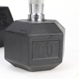 20LB (2pcs) Rubber-Coated Solid Cast Iron Dumbbells – Durable Anti-Slip Weights for Strength Training 🏋️‍♂️🔥
