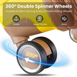 4-Piece Hard Shell Spinner Luggage Set with TSA Lock & 360° Wheels – Carry-On + Medium + Large + Travel Bag