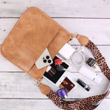 Women’s Fashion Leather Crossbody Bag – Casual Shoulder Handbag with Adjustable Guitar Strap