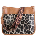 Women’s Fashion Leather Crossbody Bag – Casual Shoulder Handbag with Adjustable Guitar Strap