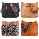 Women’s Fashion Leather Crossbody Bag – Casual Shoulder Handbag with Adjustable Guitar Strap