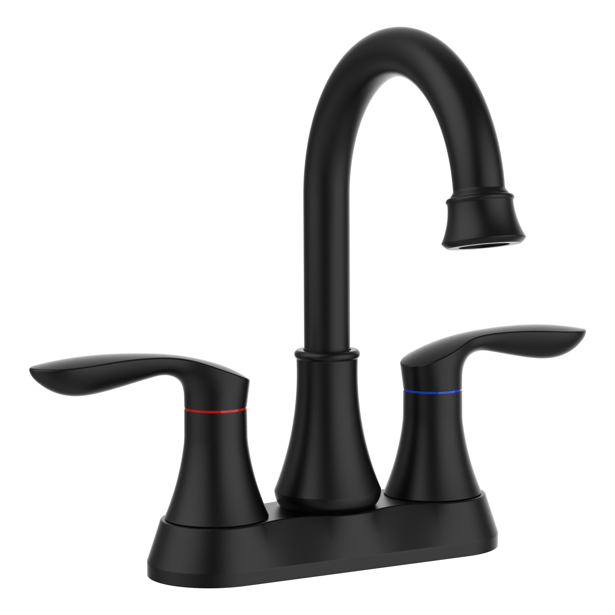 2‑Handle 4‑Inch Pop‑Up Bronze Bathroom Faucet – Elegant Centerset Design with Smooth Control & Durable Finish