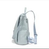 Haze Blue Shoulder Bag 🎒 Large-Capacity Fashion Ladies Backpack – Seasonal Trend 2025