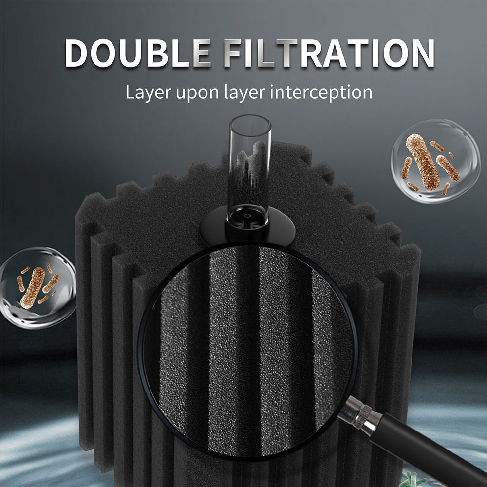 Square Water Fairy Small – Compact Aquarium Filter, Silent Water Circulation & Purification System for Fish Tanks