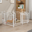 24-Inch Indoor Dog Playpen – 8-Panel Foldable Metal Pet Exercise Pen for Puppies & Small Dogs