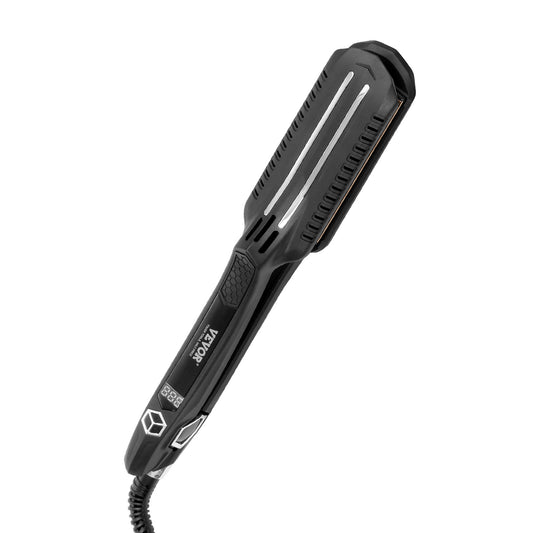 VEVOR Hair Straightener ✨ Titanium Flat Iron with Infrared Heat, 19 Temp Levels & LCD Display – Salon & Travel