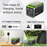 200W Portable Power Station, 148Wh Solar Generator - 40000mAh Battery Backup for Camping & Emergencies