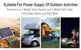 200W Portable Power Station, 148Wh Solar Generator - 40000mAh Battery Backup for Camping & Emergencies