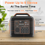 300W Portable Power Station, 296Wh Solar Generator (P302) - Lithium Battery Backup for Home & Outdoor Use