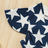Toddler Girls Independence Day Dress – Red, White & Blue Stripes & Stars Twirl Dress (4th of July Outfit)