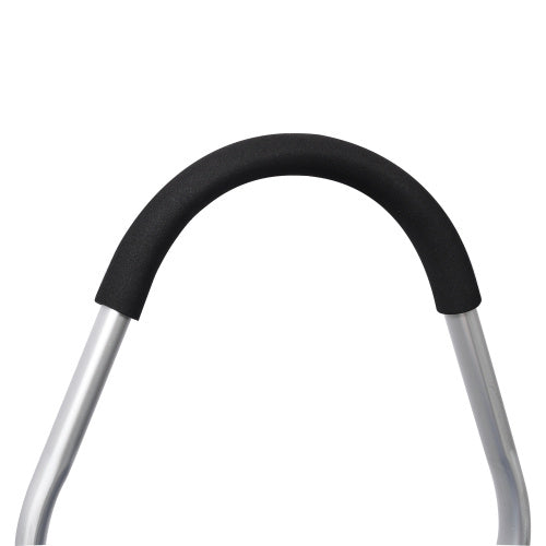 Foldable Shopping Stair Trolley – Black Waterproof Oxford Bag with Stainless Steel Frame & Triangular Climbing Wheels