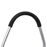 Foldable Shopping Stair Trolley – Black Waterproof Oxford Bag with Stainless Steel Frame & Triangular Climbing Wheels