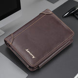 Stylish Brown & Khaki Men’s Leather Wallet