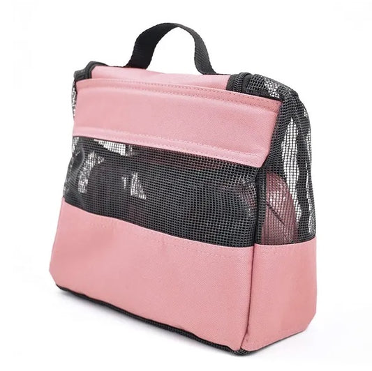Portable Hanging Shower Caddy Organizer 🚿 Quick-Dry Mesh with Free Toiletries Case – Travel & Dorm Must-Have