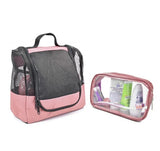 Portable Hanging Shower Caddy Organizer 🚿 Quick-Dry Mesh with Free Toiletries Case – Travel & Dorm Must-Have
