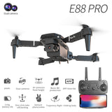 E88 Foldable Dual Camera Drone - WiFi FPV RC Quadcopter for Beginners & Kids