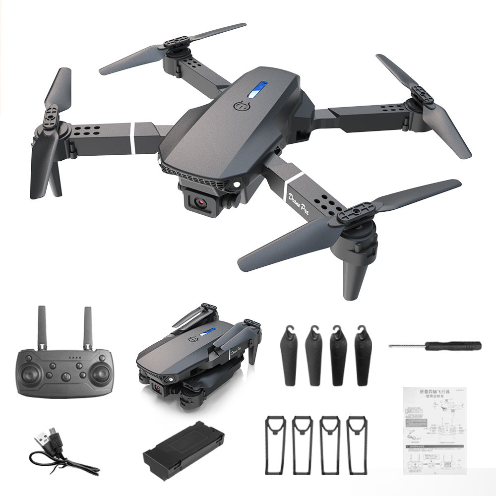 E88 Foldable Dual Camera Drone - WiFi FPV RC Quadcopter for Beginners & Kids