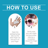 Pet Dental Finger Cots – Gentle Plaque Cleaning & Refreshing Breath Oral Care Tool
