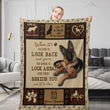 German Shepherd Dog Flannel Fleece Throw Blanket – Soft & Lightweight 50×60 in, Cozy Bed, Couch & Travel Blanket
