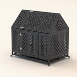 45" Heavy-Duty Dog Crate – XL Steel Kennel with Locking Latch & Removable Tray