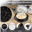 Large Chicken Shredder Tool – Twist-Style Meat Shredding Grinder with Ergonomic Handles & Non-Slip Base (BPA-Free)