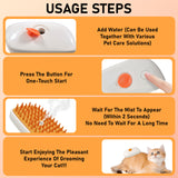 4‑in‑1 Cat Steam Grooming Brush – Hydrating Mist, Deshedding, Detangling & Massage Combo for Dogs & Cats