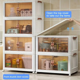 2.5-Layer Stackable Storage Bins Set with Lids & Doors – Collapsible Large-Capacity Holiday Decoration Organizer 🎁🎄
