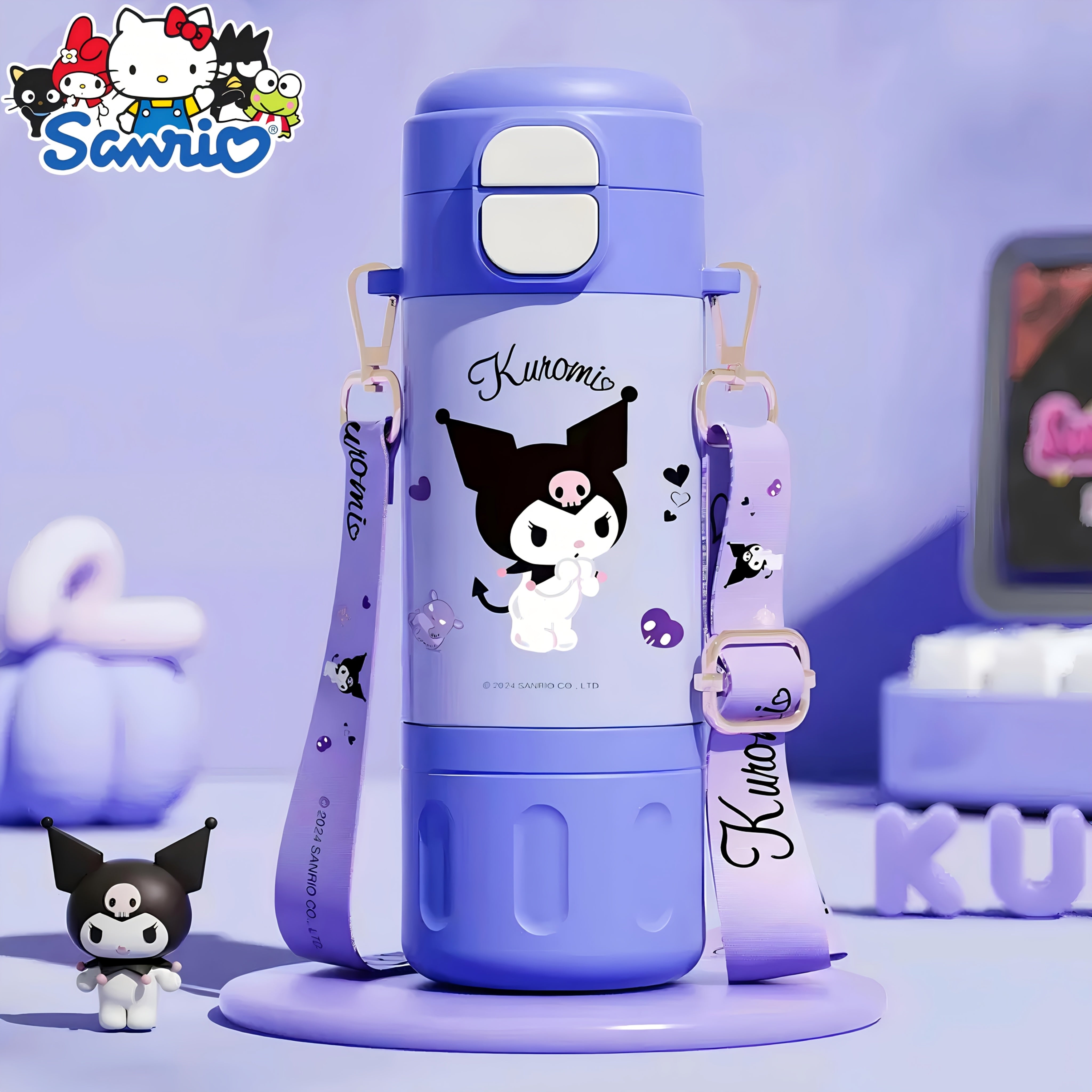 Sanrio Licensed Reusable Straw Cups – My Melody, Cinnamoroll & Kuromi Stainless Steel Character Design 🥤🎀