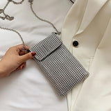 Women’s Glitter Crossbody Bag ✨ Rhinestone & Sequin Evening Purse – Wedding & Party Handbag