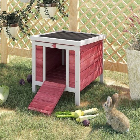 Multi-Purpose Wooden Pet House – Outdoor Dog, Rabbit & Duck Shelter with Weather-Resistant Roof & Ventilation Design