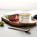 2-Piece Japanese-Style Wooden Serving Tray Set – Space-Saving, Elegant Minimalist Design