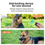 Portable Dog Bark Deterrent Device – Mini USB Rechargeable Anti-Barking Trainer with Flashing Light