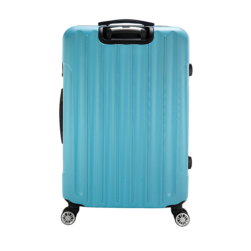 Trunk 3-in-1 Blue Expandable Hard Shell Luggage Set with Spinner Wheels & TSA Lock