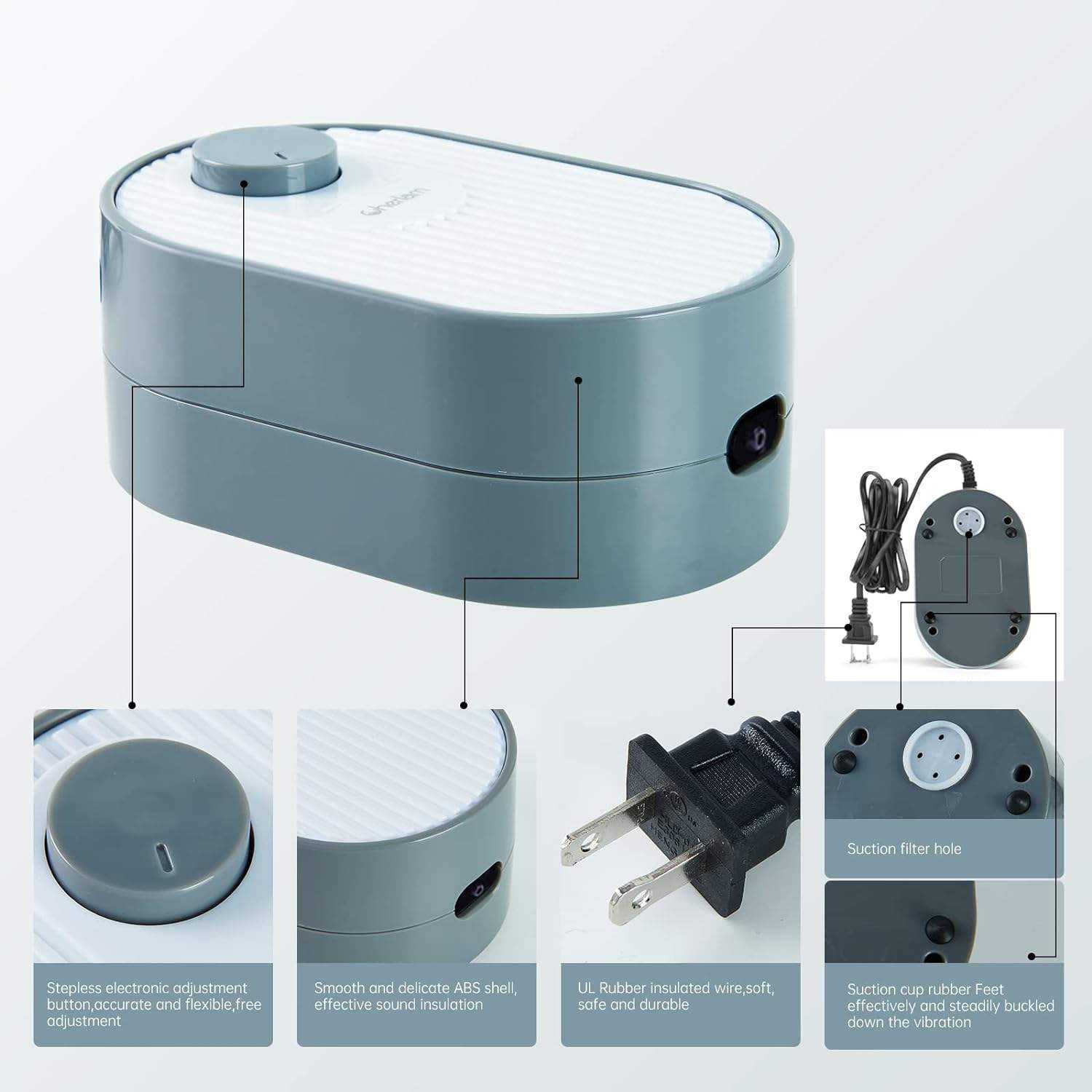 Aquarium Oxygenator – Silent Air Pump for Fish Tanks & Ponds, Energy-Efficient Oxygen Supply System