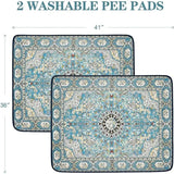 Washable Reusable Puppy Pads (2-Pack) – Super Absorbent, Leakproof, Non-Slip 36 × 41 cm Training Mats