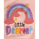 Baby Girls Rainbow Skirt Set 🌈 Embroidered Long Sleeve Sweatshirt + Tutu Outfit