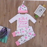 4Pcs Newborn Baby Girl Outfit Set – Romper, Bodysuit, Floral Pants & Matching Headband | Infant Clothes