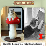 Large L-Shape Cat Scratching Board – 23.6″ Vertical & Horizontal Scratch Pad with Toy Ball