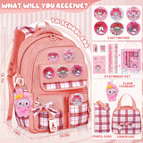 SANRIO Authorized “My Melody” All-in-One Backpack Set – Student Shoulder Bag + Laptop Bag + Lunch Bag + Pen Pouch 🎒