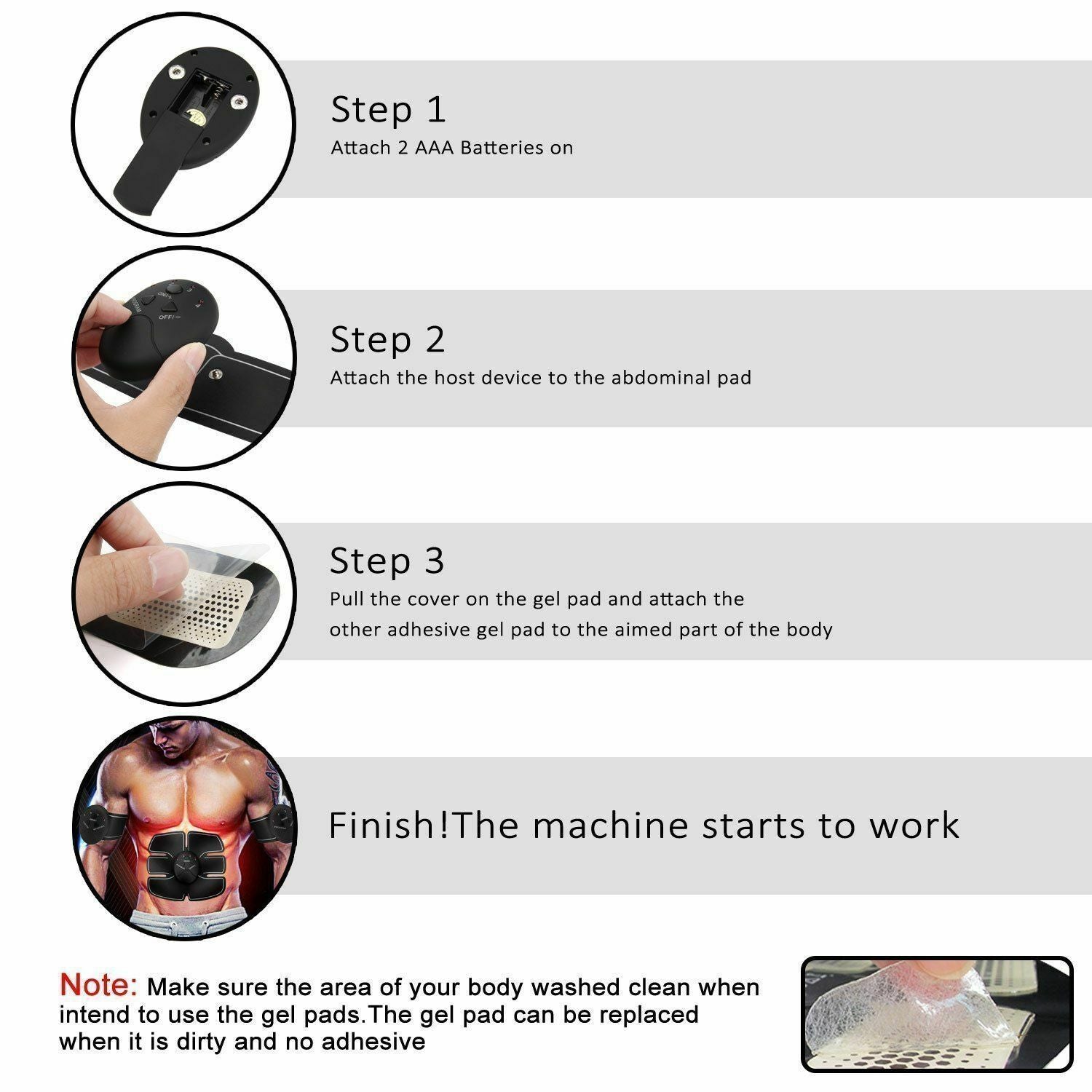 Electric Muscle Toner Machine – ABS Toning Belt with EMS Technology, Belly Shaper & Fat Burner Device for Men & Women Fitness Training