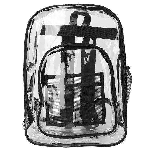 Large Transparent School Bag – Clear Backpack for School, Stadium, Travel & Events