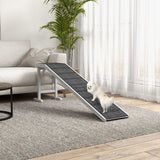 Dog Bed Ramp – Wooden Pet Ramp with Non-Slip Carpet Surface & Top Platform, Ideal for Small & Senior Dogs