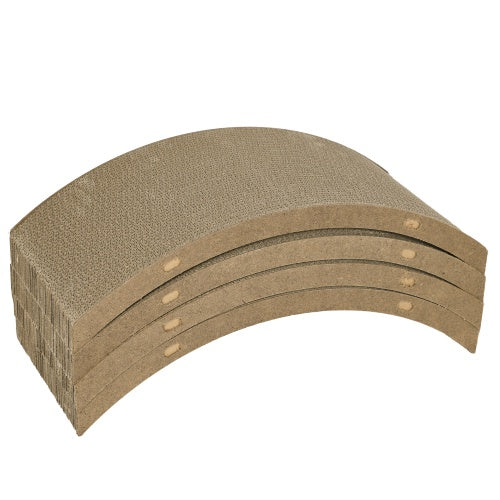 PawHut Cat Scratching Board – 4-Pack Reversible Cat Scratchers for Indoor Cats, Durable Replacement for Cat Wheel, Brown