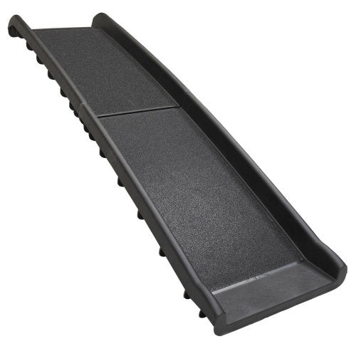 Portable Foldable Pet Ramp – Black Non-Slip Ladder for Dogs, Suitable for Trucks, Dirt Bikes & SUVs, Lightweight & Durable