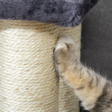 PawHut Cat Tree with 4 Steps – Stair-Shaped Climbing Furniture with Sisal Scratching Posts for Indoor Cats & Small Dogs