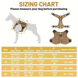 American Local Tactical Pet Harness – Adjustable Reflective Service Dog Vest with Metal Buckle for Training & Hiking