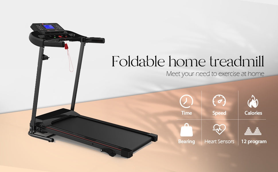 Foldable Electric Treadmill with Tilt | Compact Jogging & Walking Machine for Home & Office 🏃‍♂️🔥