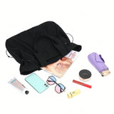 18L Side Cinch Shopper Bag 👜 Lightweight Tote Shoulder Handbag – Perfect for Shopping, Workout, Travel & Beach
