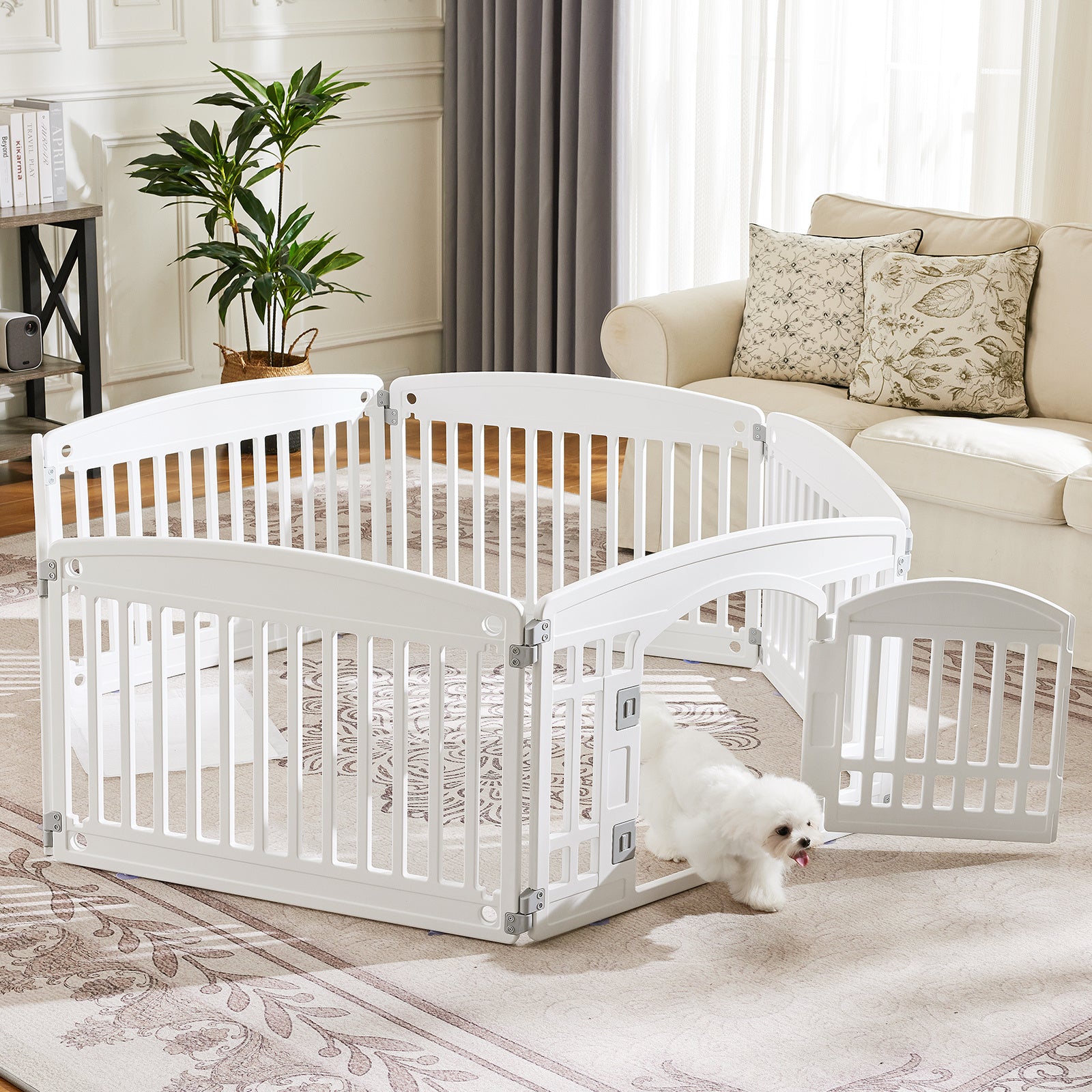 Dog Game Fence – Safe & Reliable Portable Pet Playpen for Indoor and Outdoor Use